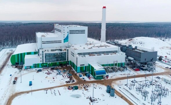 © «Ростех» / VK (Завод энергоутилизации вблизи деревни Свистягино в городском округе Воскресенск (Подмосковье), открытый в марте 2024 г.)
