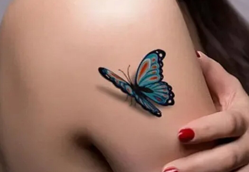 Бабочка как родимое пятно