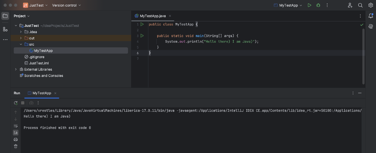 Строка, написанная нами в скобках отобразилась в консоли - окно внизу