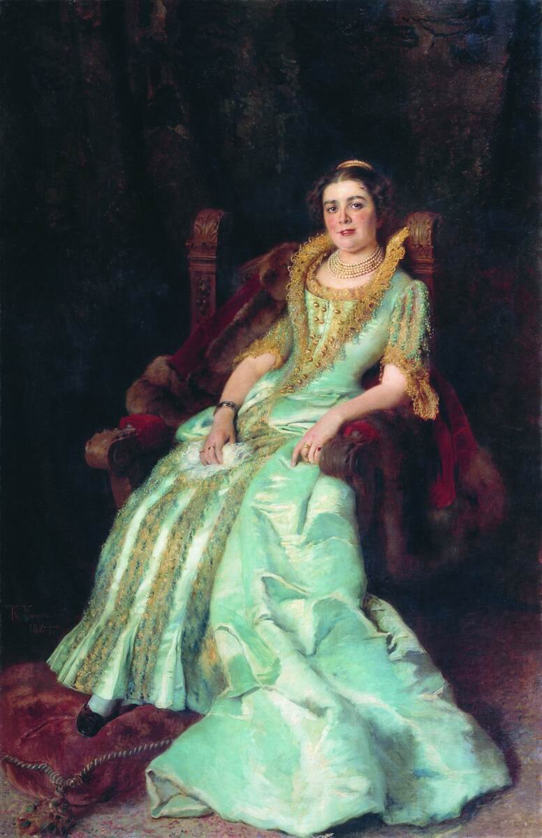 К.Е. Маковский  Портрет В.А.Морозовой. 1884