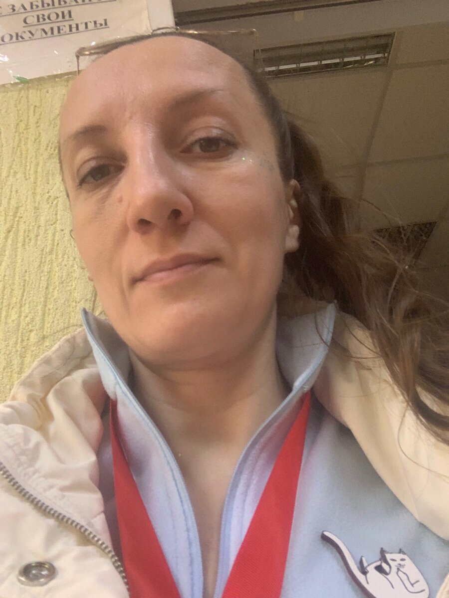 Я, на снимке преодолевшая 10 км горного бега