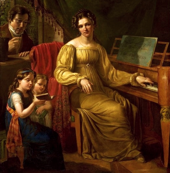 Ян Антоний Бланк. Автопортрет с семьёй.