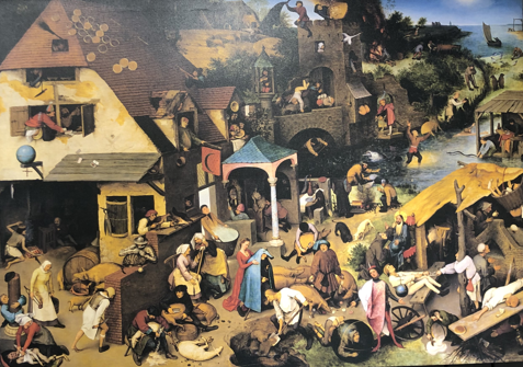 Питер Брейгель Старший. Фламандские пословицы. 1559 