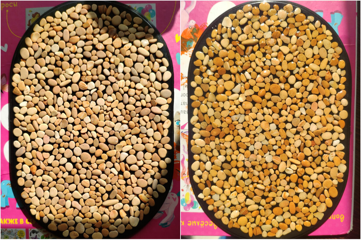 Стол с камнями