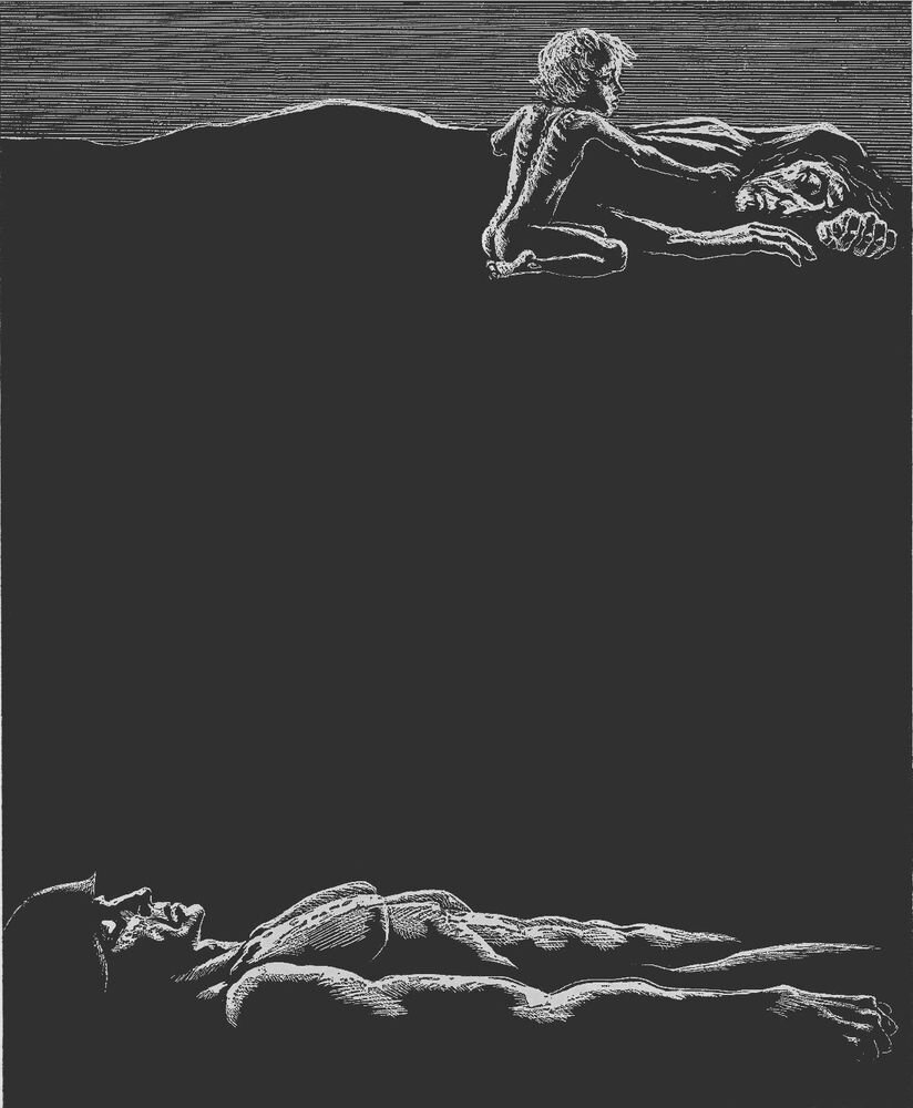 Гравюра Красаускаса "Вечно живые" Смерть и Жизнь. Фото взято из открытых источников