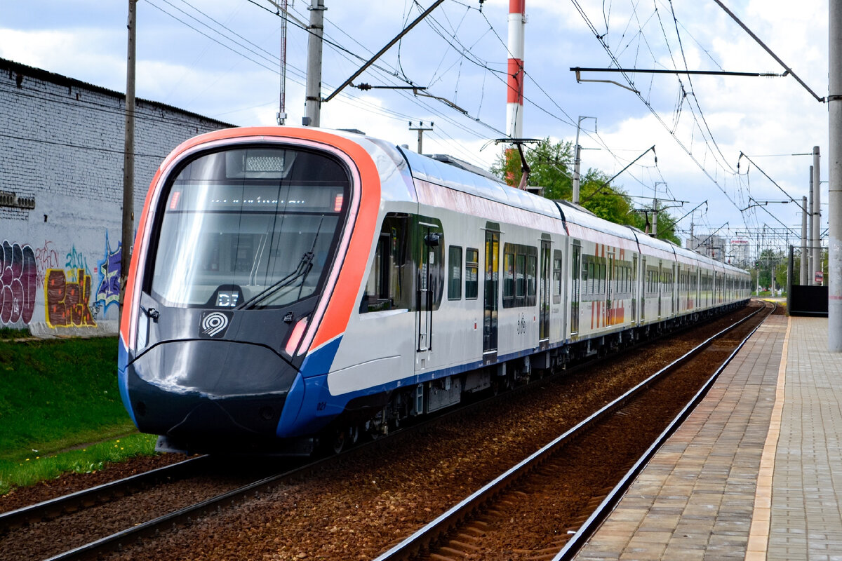 "Иволга 4.0" на линии "МЦД-3" в начале мая 2024 года, фото Никиты Савина