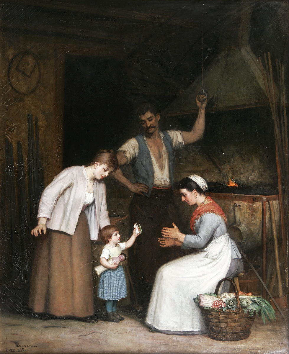 Adolf von Becker - At the Smithy