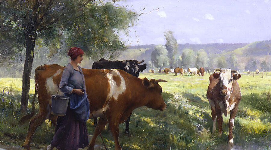    Жюльен Дюпре, «Молодая молочница» Фото: общественное достояние