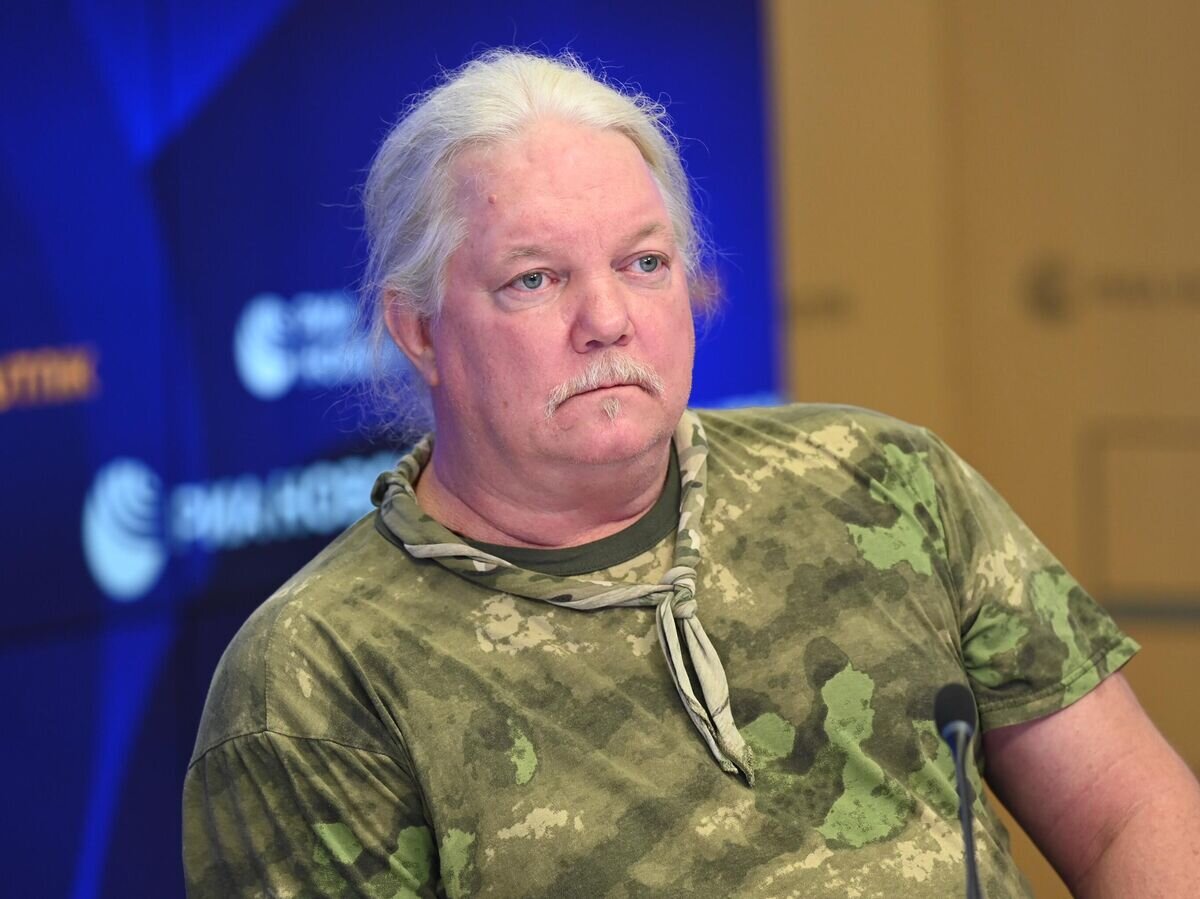    Военный корреспондент, ветеран батальона "Восток" и батальона спецназа "Хан" Рассел Бентли© РИА Новости / Нина Зотина