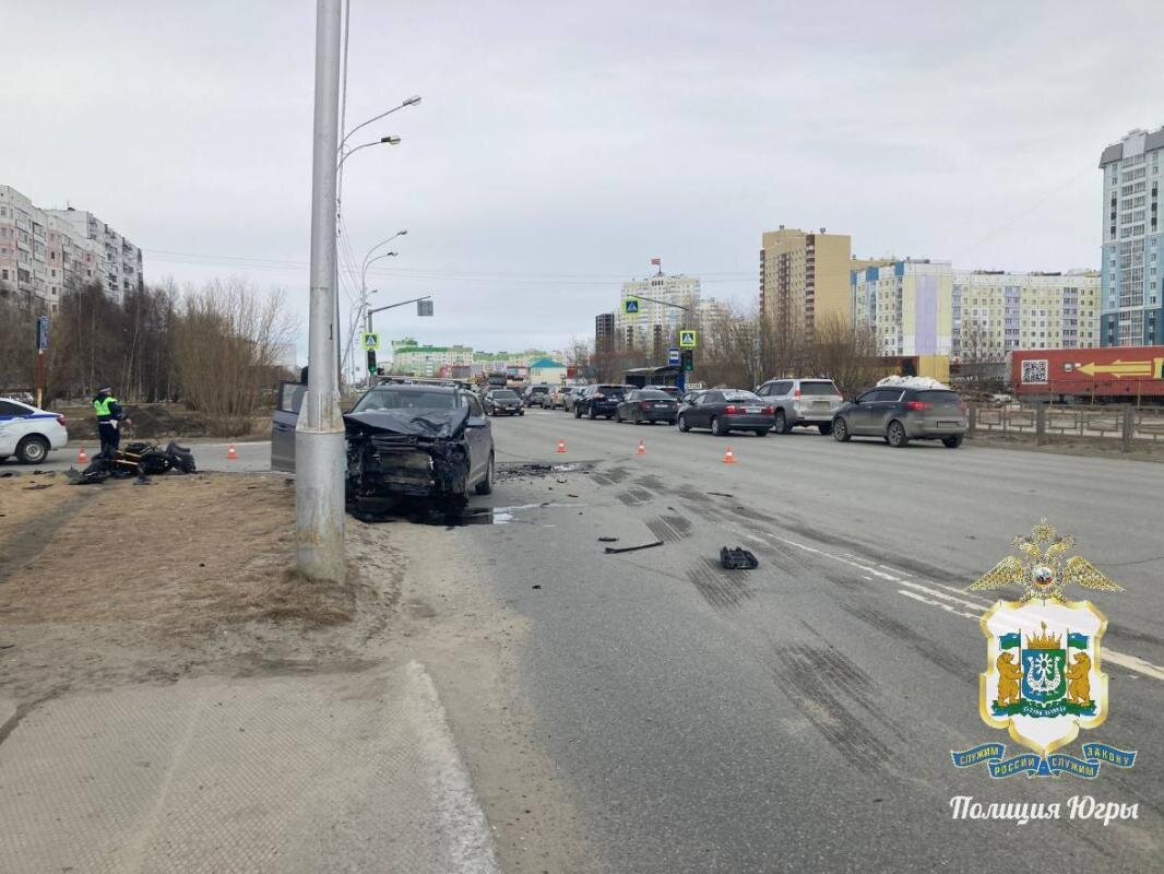    Опубликовано видео смертельного ДТП с мотоциклистом в Нижневартовске