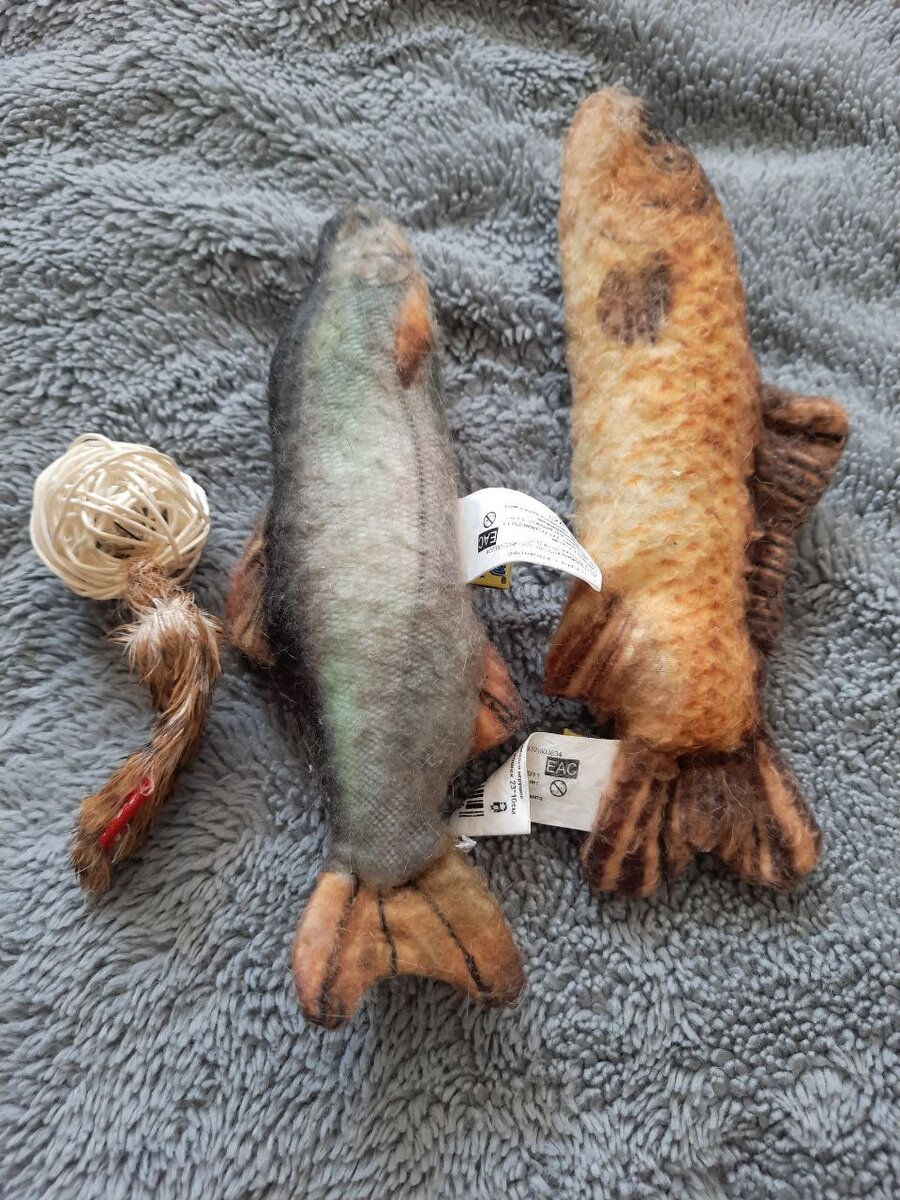 Мятная игрушки. рыбки из ткани.