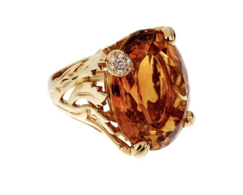 Кольцо, цитрин, бриллианты, Dior, Sotheby’s 