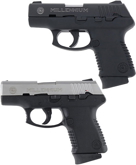 Taurus Millennium (1-ое поколение) PT 111B (сверху) и PT 138SS (снизу)