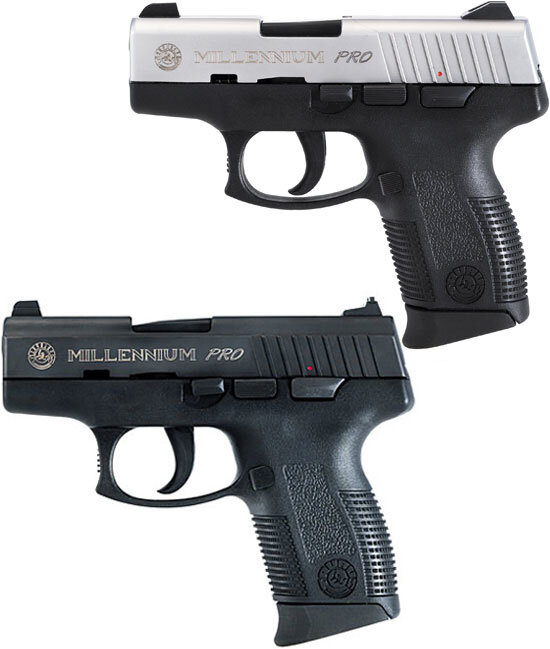 Taurus Millennium Pro (2-ое поколение) PT 111SSP (сверху) и PT 138BP (снизу)