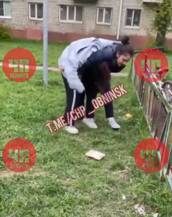 Скриншот из видео телеграм-канала ЧП Обнинск