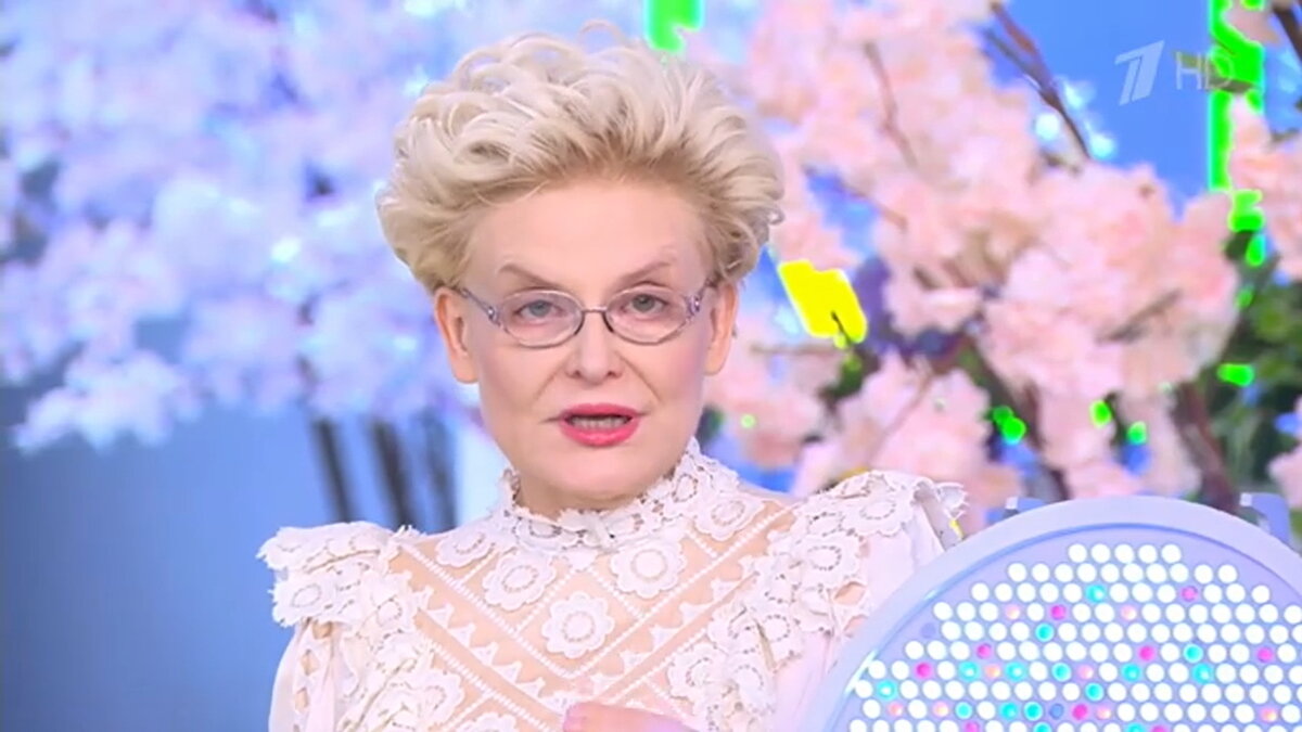 Елена Малышева. Кадр "Жить здорово!", Первый канал