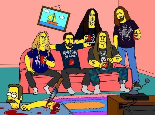 Симпсоны и Cannibal Corpse