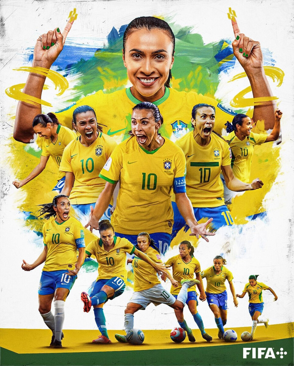 Бразильская футболистка Марта. Фото FIFA