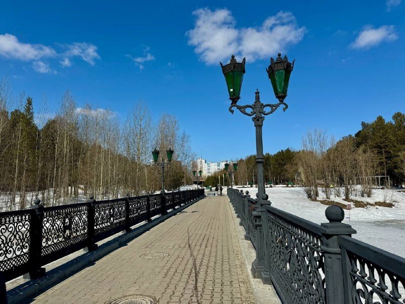    В Сургуте начался ремонт моста в парке «За Саймой»