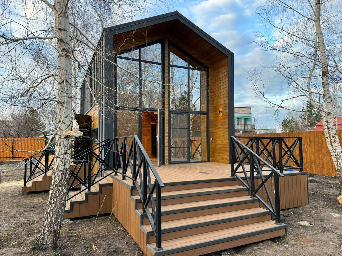 Барнхаус, построенный СК “Мастер-дом” 