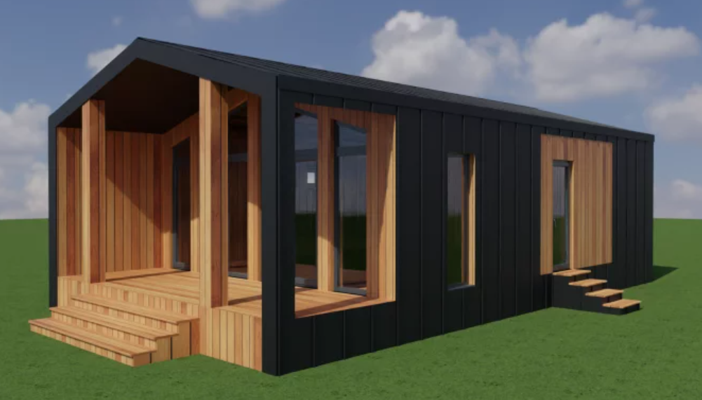 Проект Барнхауса "Классический".  Общая площадь: 61 м2. 