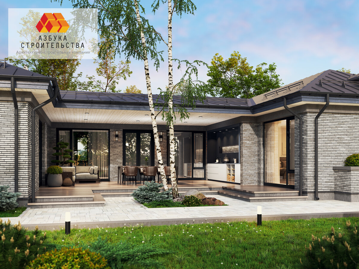 Проект АС-180. Вид на террасу