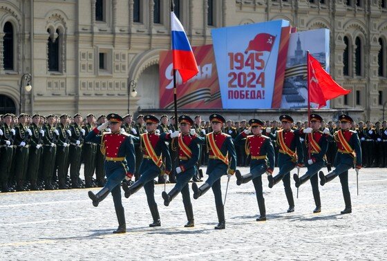    Генеральная репетиция военного парада на Красной площади, посвященного 79-й годовщине победы в Великой Отечественной войне