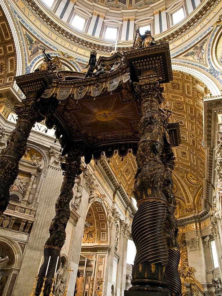 Киворий в соборе Св. Петра, Л. Бернини