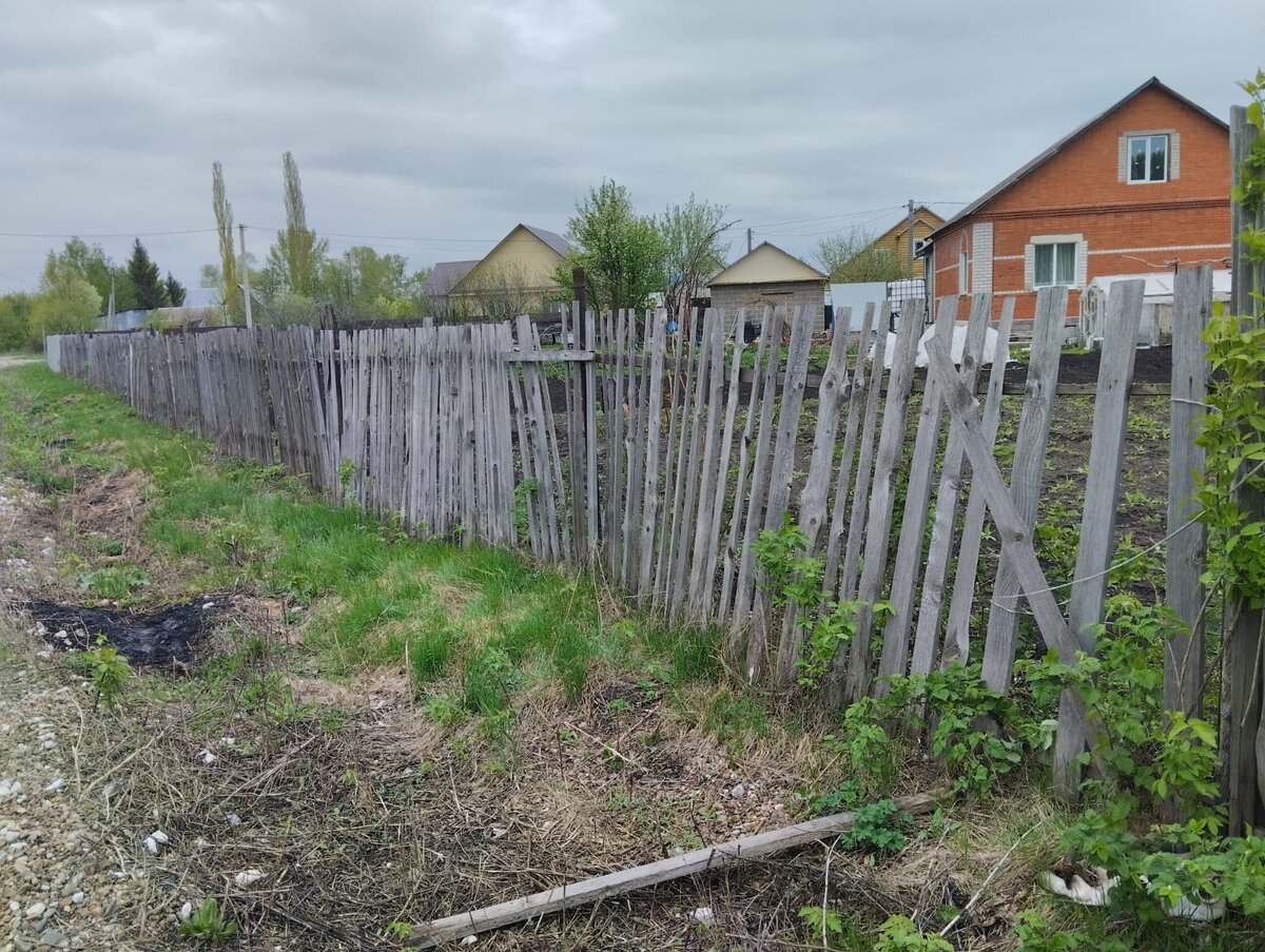 Старый забор заказчика