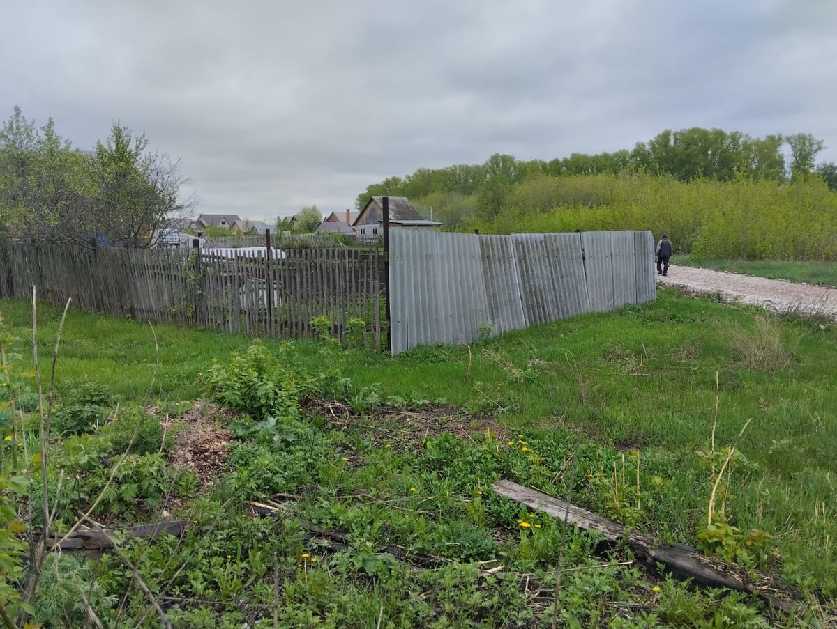 С другой стороны участка