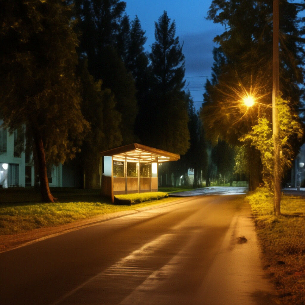 автобусная остановка!!, уютный жилой спальный район, белые пятиэтажные панельные!! дома!! серии 1-434 советской!! эпохи 1980х 
лето, рассвет, ветер