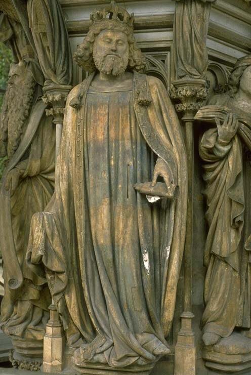 Клаас Слютер. Пророк Давид. Колодец пророков в монастыре Шанмоль, Дижон. Источник: liveinternet.ru