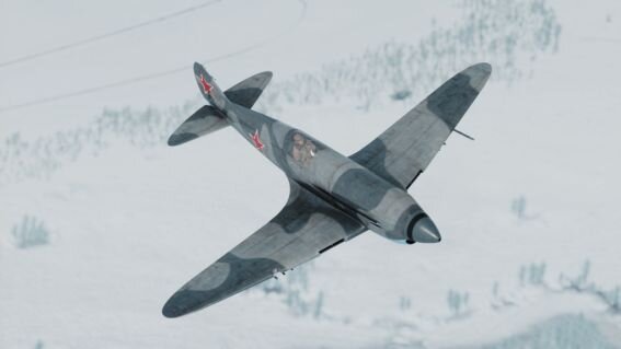 Истребитель ИТП в полете. Современная реконструкция