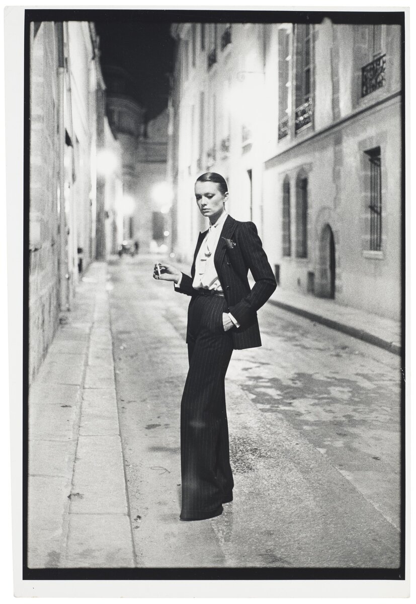 HELMUT NEWTON. Rue Aubriot, Paris, 1975.  Christie's