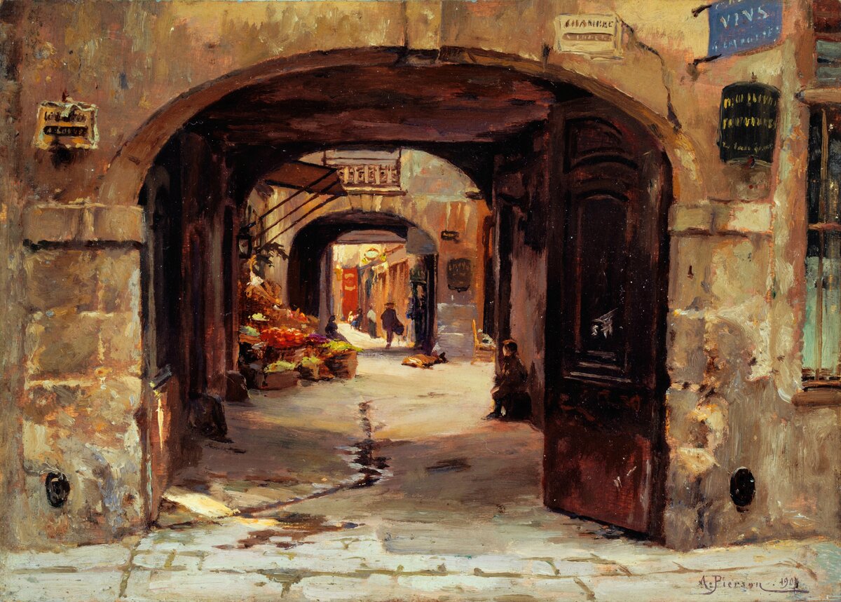 Albert Leopold Pierson. Пассаж обезьян. (1909) ©Musee de la Ville de Paris, Musee Carnavalet