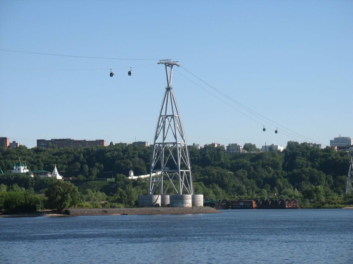 Канатная дорога новгород фото Канатная дорога между Нижним Новгородом и Бором не будет работать 16 и 23 мая "П