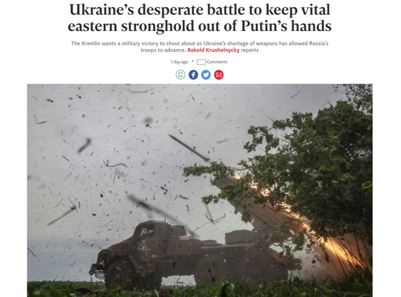 В ДОНБАССЕ ИДУТ ОЖЕСТОЧЁННЫЕ БОИ. СКРИН С САЙТА THE INDEPENDENT