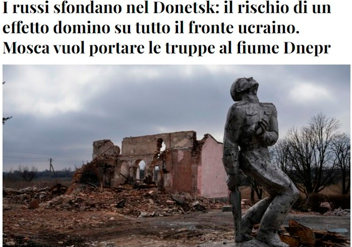 НА ЗАПАДЕ ВИДЯТ ПАТОВОЕ ПОЛОЖЕНИЕ ДЕЛ. СКРИН С САЙТА IL FATTO QUOTIDIANO