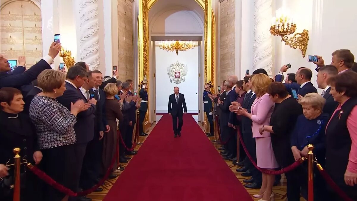 Инаугурация Владимира Путина в 2018 году Фото: Стоп-кадр видео