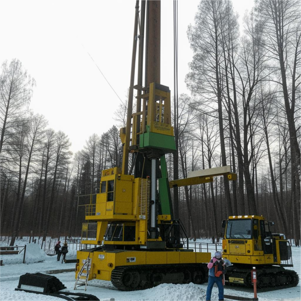 Пробное бурение в Левашово 