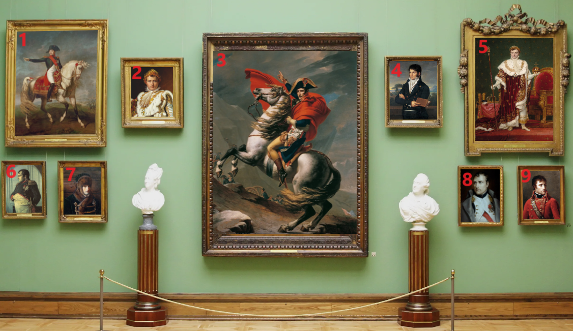 Комната с портретами Наполеона.