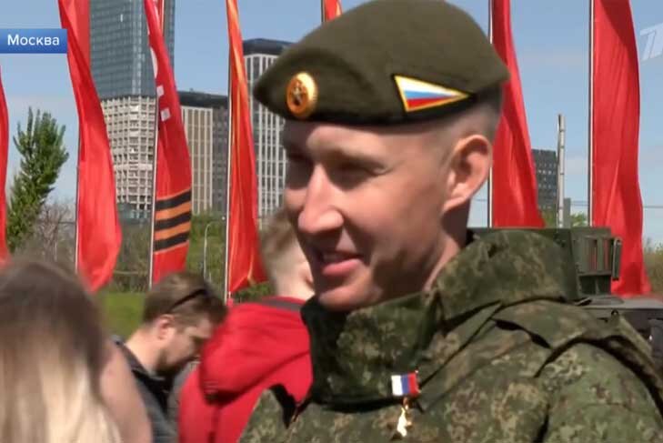    Кадр из программы «Время» на Первом канале.
