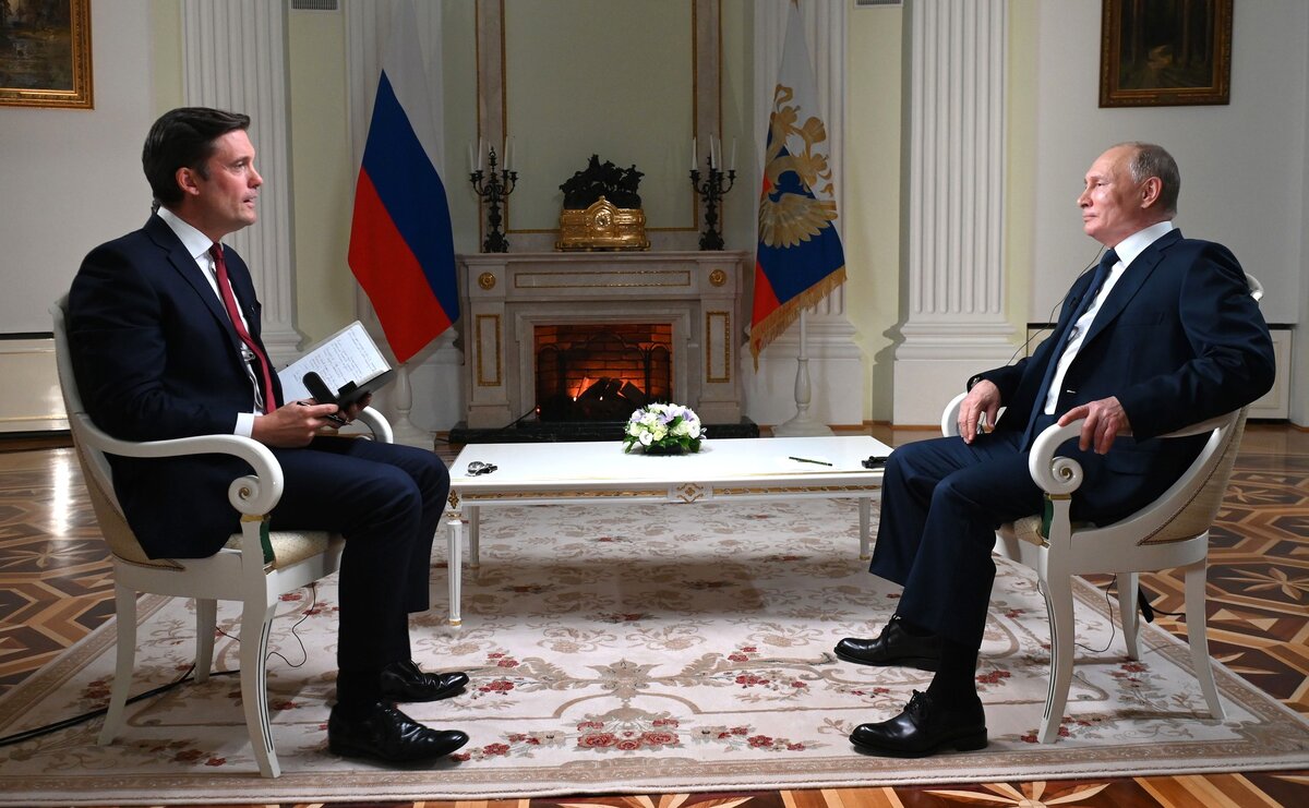 Интервью американской телекомпании NBC 11.06.2021 г. Фото: kremlin.ru