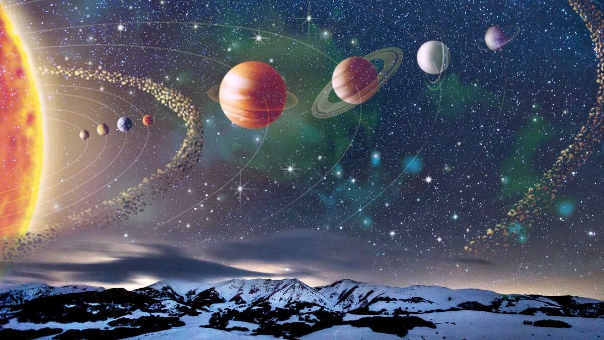 Планеты Солнечной системы. Фото в свободном доступе.