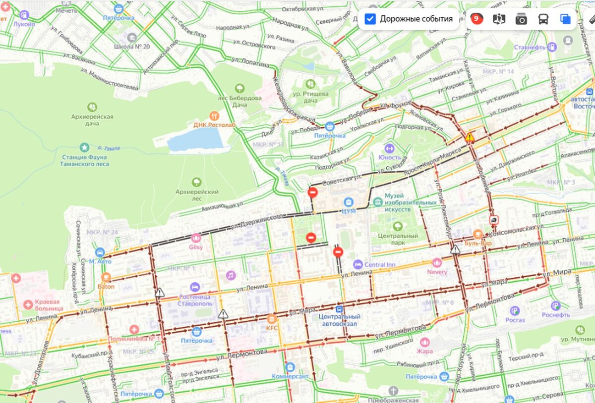 Ставрополь встал в 9-балльных пробках | Сайт Ставрополя 1777.ru | Дзен