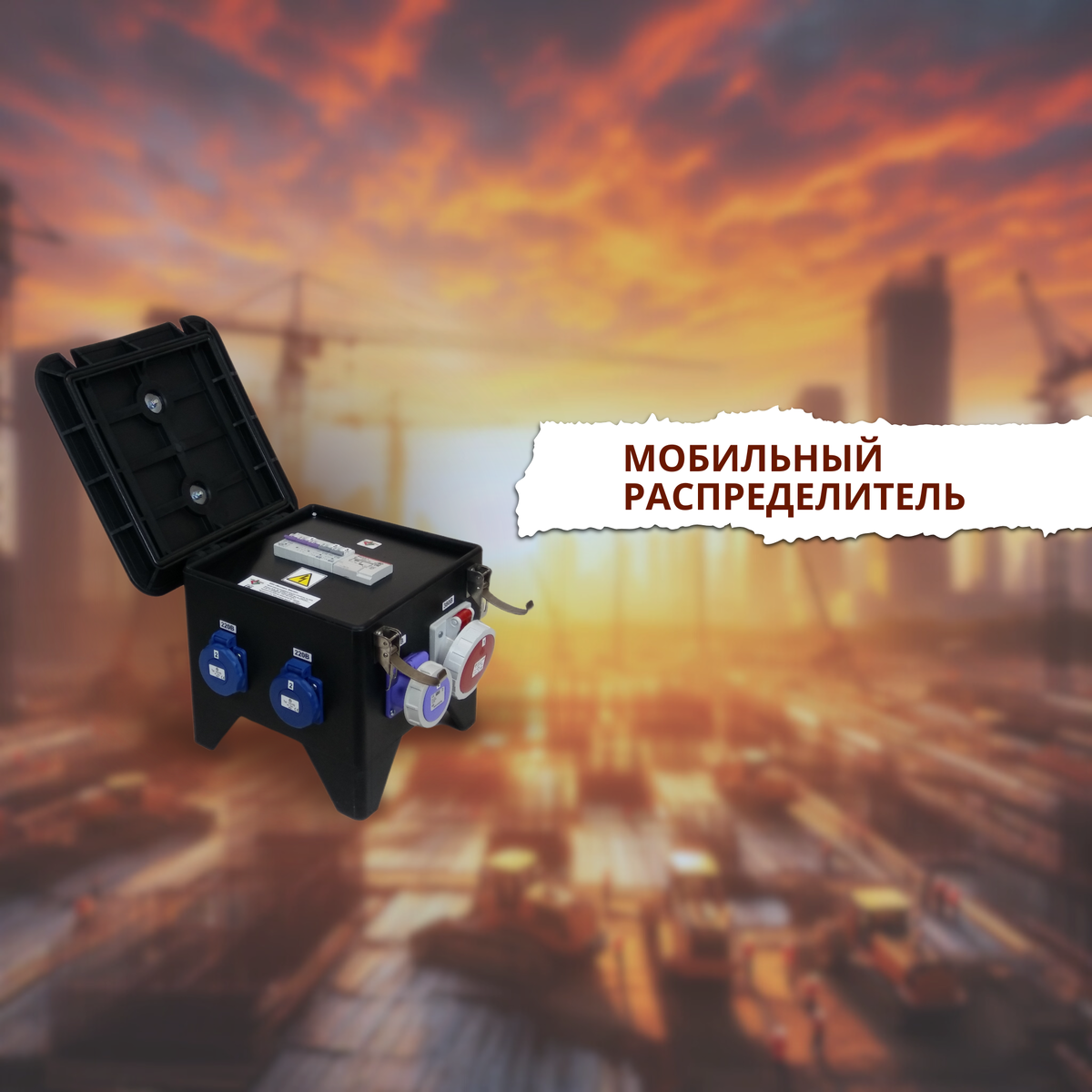 Рис. 1 Готовое распределительное устройство мобильного типа.