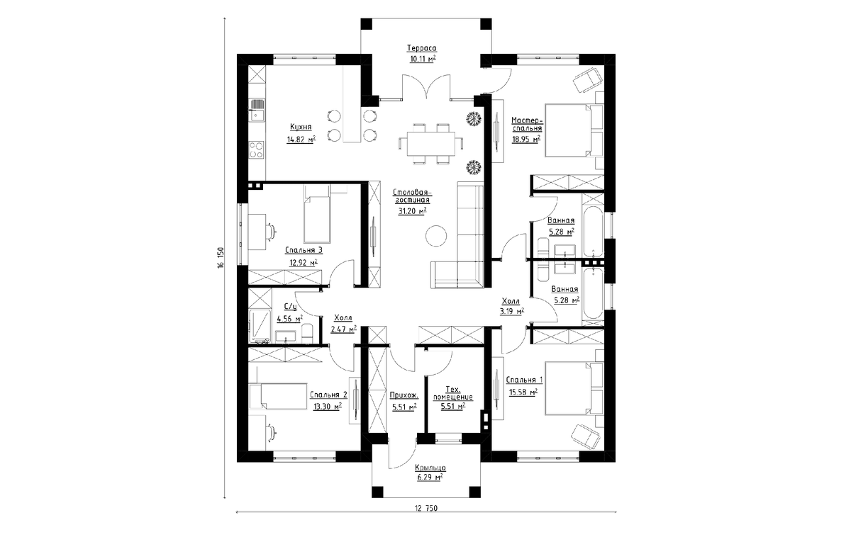 Планировка дома