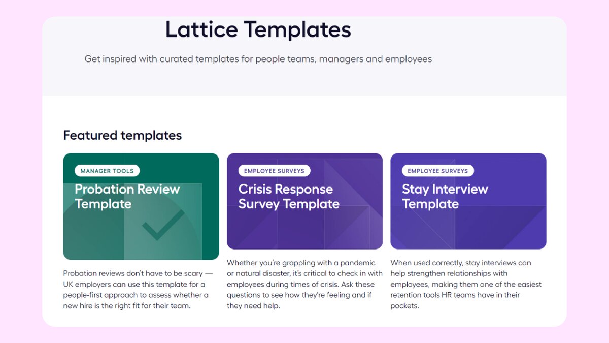Пример нескучного контента — центр шаблонов Lattice