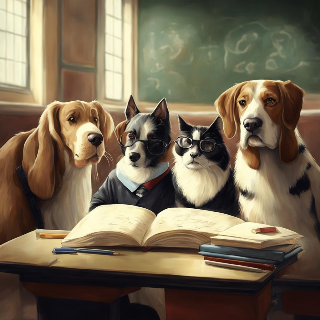 Все животные обучают своих детей. В том числе, и взаимодействию с человеком. 