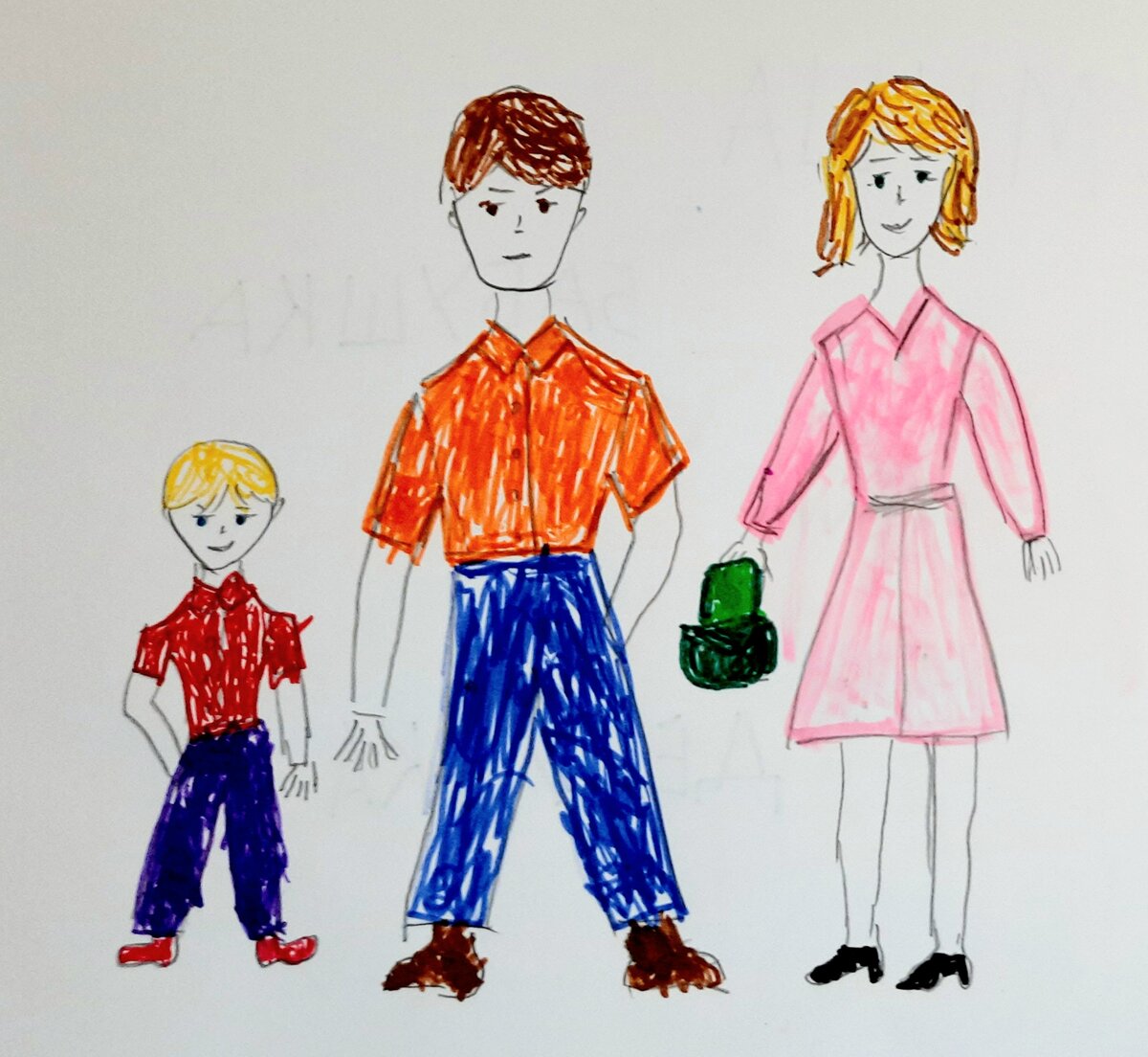 Несложно догадаться по этому рисунку, какую роль в этой семье играет папа